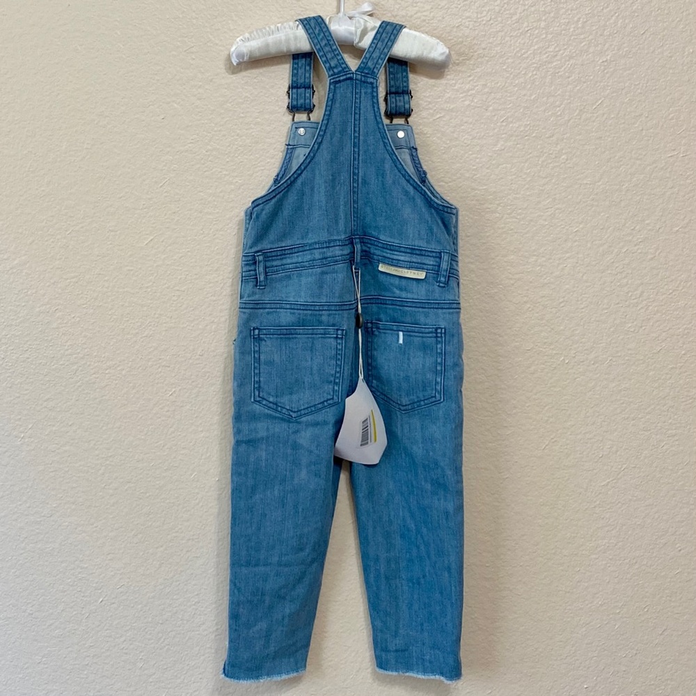 New. Stella McCartney Embroidered Denim Overalls. Jeans - Picture 3 of 11